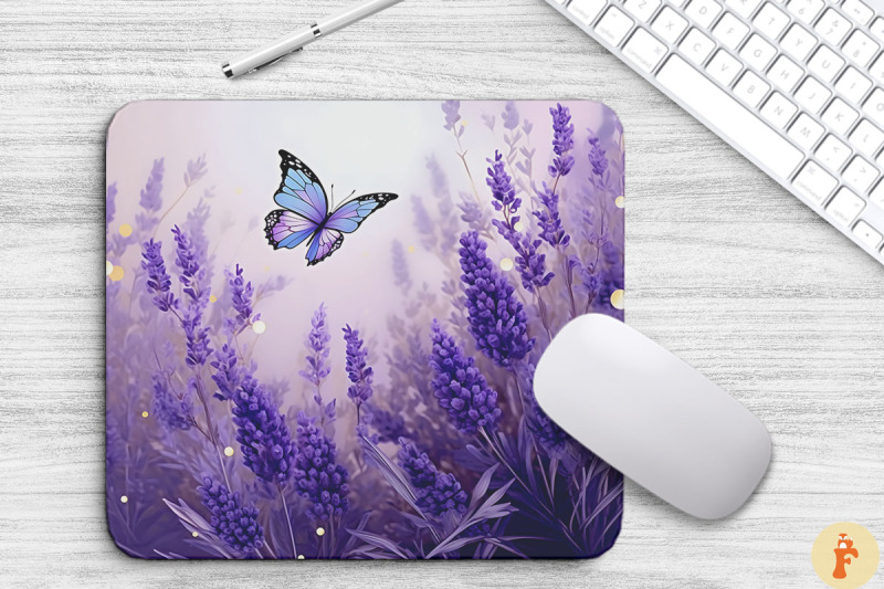 delicate-lavender-flowers-mouse-pad