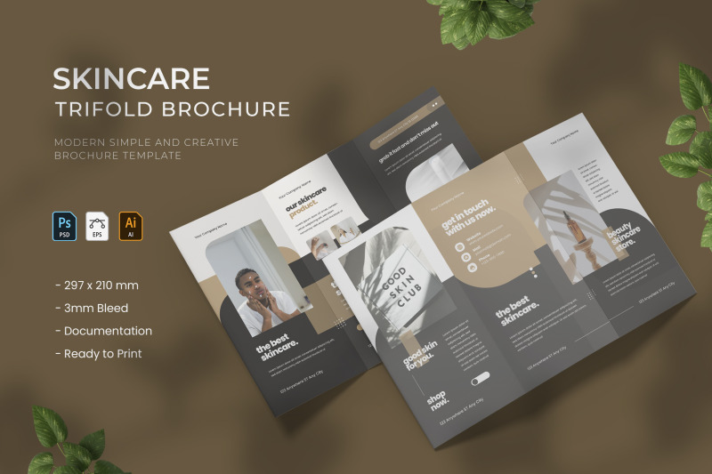 skincare-trifold-brochure