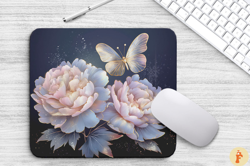 delicate-peony-flowers-mouse-pad