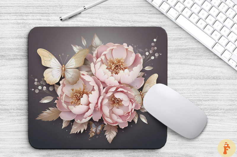 delicate-peony-flowers-mouse-pad