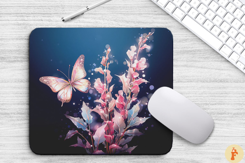 delicate-snapdragon-flowers-mouse-pad