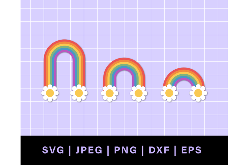 groovy-daisy-rainbow-svg-clipart-retro-rainbow-daisy-png-cut-files