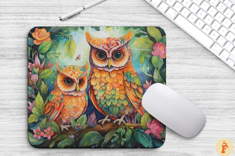 family-owls-in-a-lush-green-forest