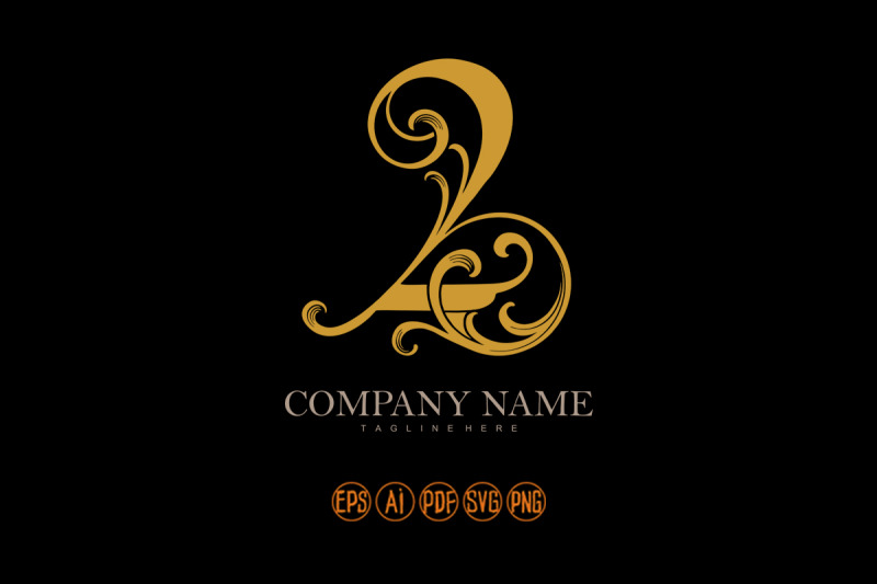 sophisticated-style-luxury-number-2-monogram-logo