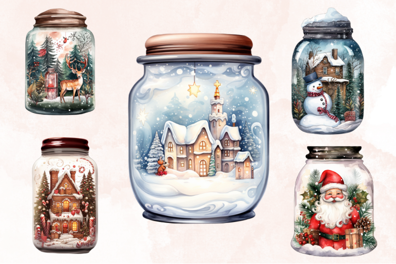 christmas-in-jar-watercolor-clipart