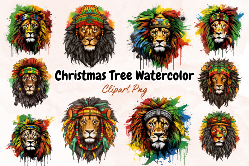 juneteenth-lion-sublimation-clipart