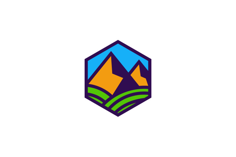 hexagon-mountain-vector-template-logo-design