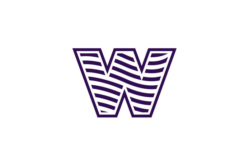 letter-w-waves-vector-template-logo-design