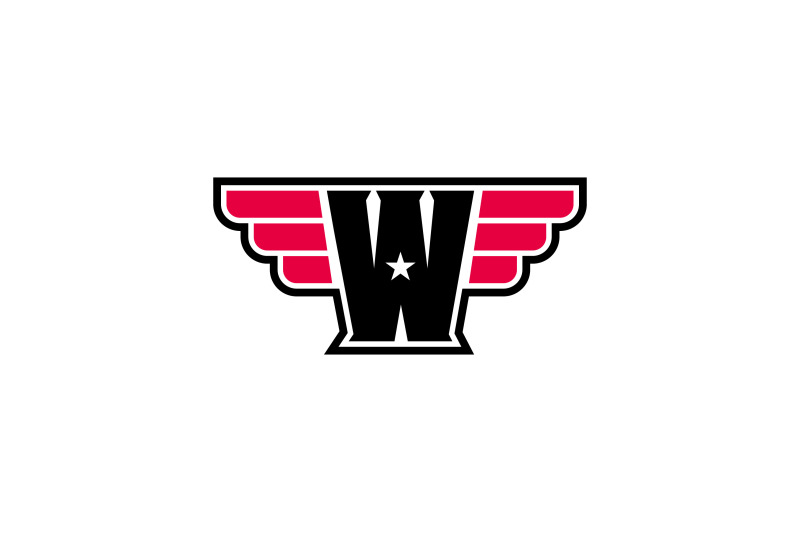 letter-w-wing-star-vector-template-logo-design