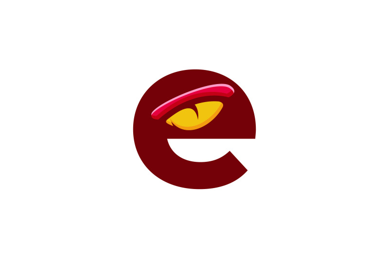 letter-e-eye-vector-template-logo-design