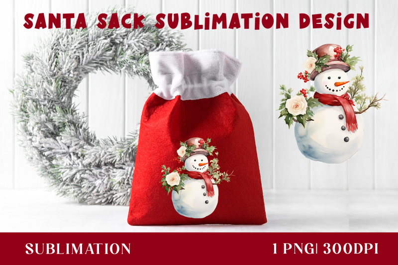 santa-sack-sublimation-design-gift-bag-with-snowman