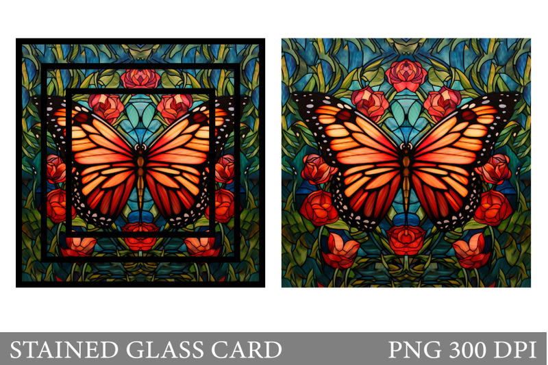 stained-glass-butterfly-card-stained-glass-card-design