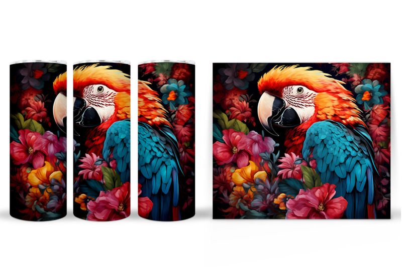 parrot-tumbler-sublimation-parrot-tumbler-design