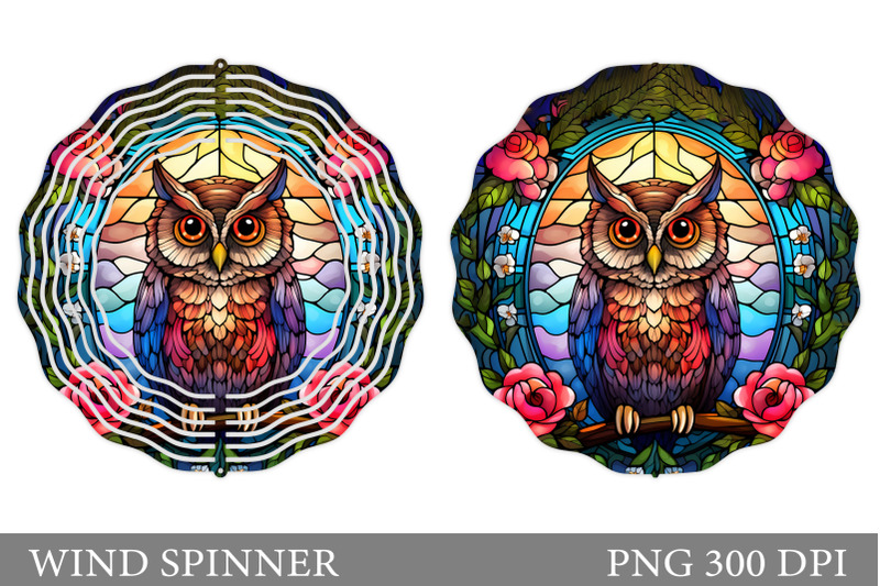 owl-spinner-sublimation-stained-glass-owl-wind-spinner