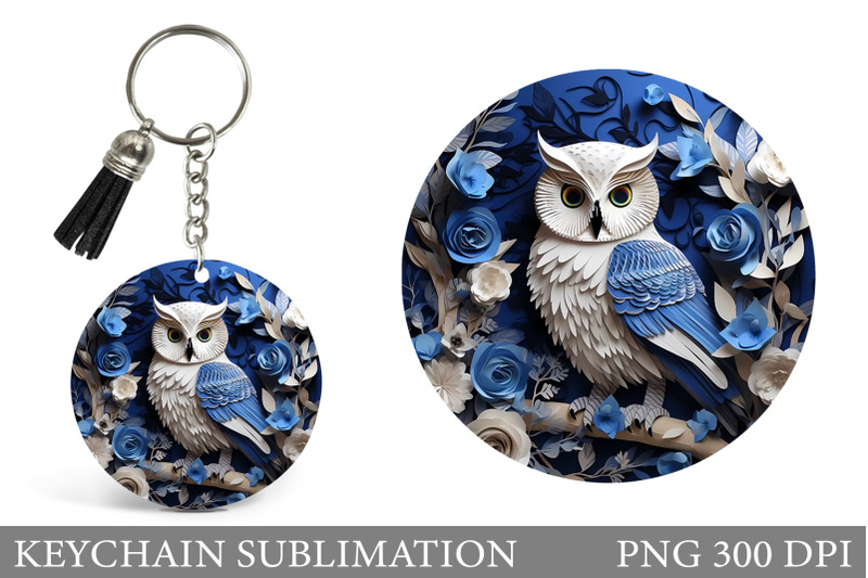 owl-round-keychain-design-3d-owl-keychain-sublimation