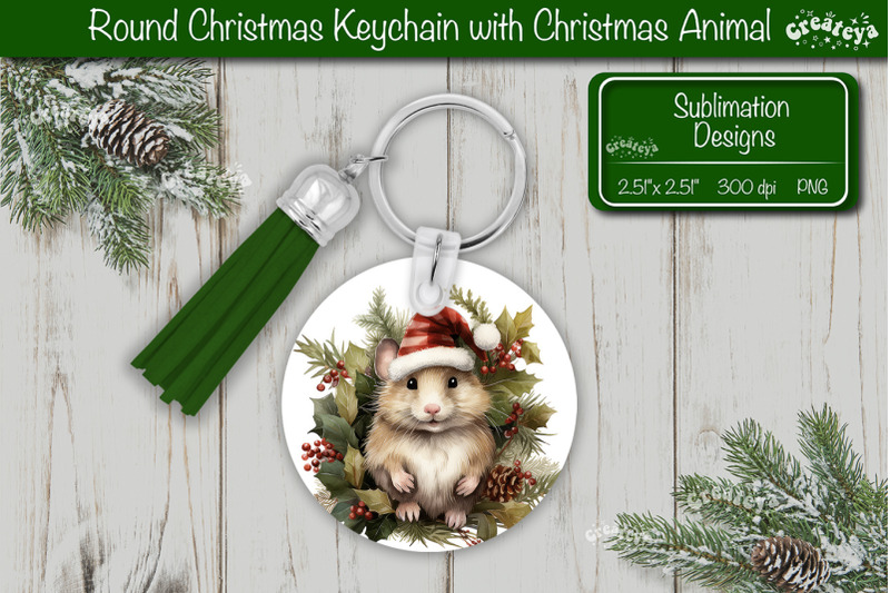 christmas-keychain-png-sublimation-christmas-cute-animal-png