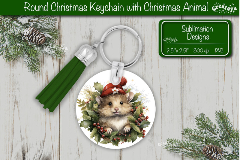 christmas-keychain-png-sublimation-christmas-cute-animal-png