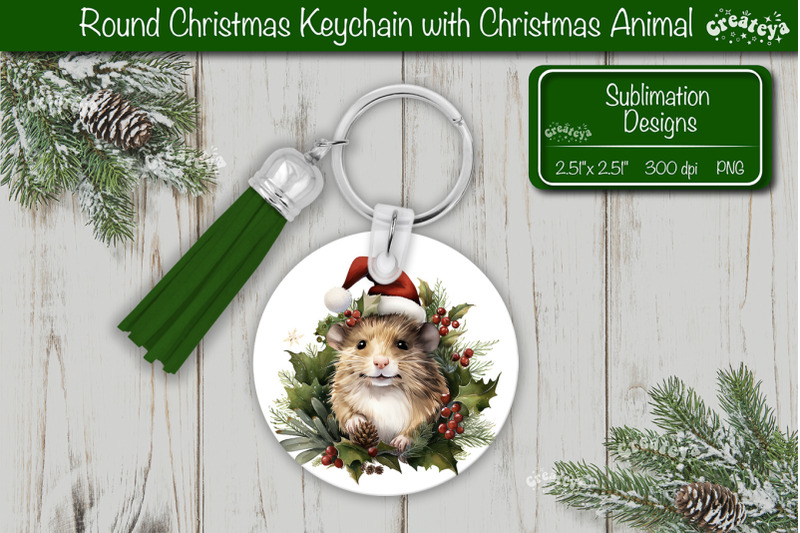 christmas-keychain-png-sublimation-christmas-cute-animal-png