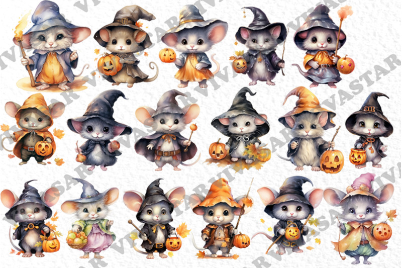 halloween-kids-clipart-cute-mouse-charachters-halloween-png