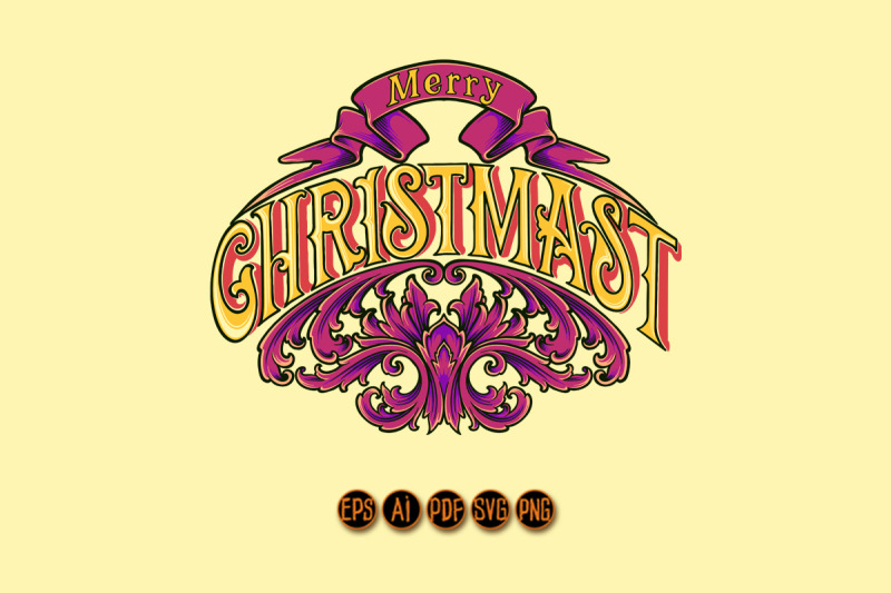 jolly-lettering-merry-christmas-badge-with-engraved