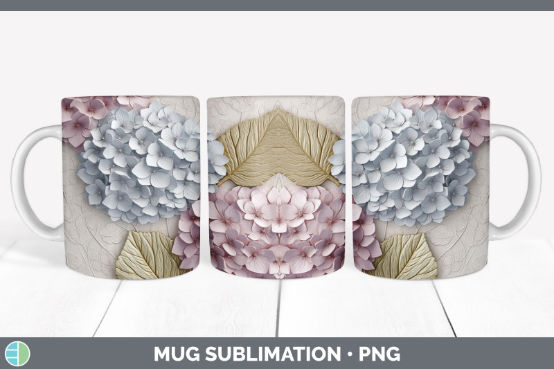 3d-hydrangea-flowers-mug-wrap-sublimation-coffee-cup-design