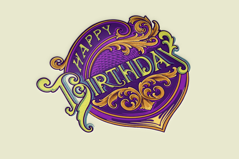 engraved-flourish-happy-birthday-lettering-badges