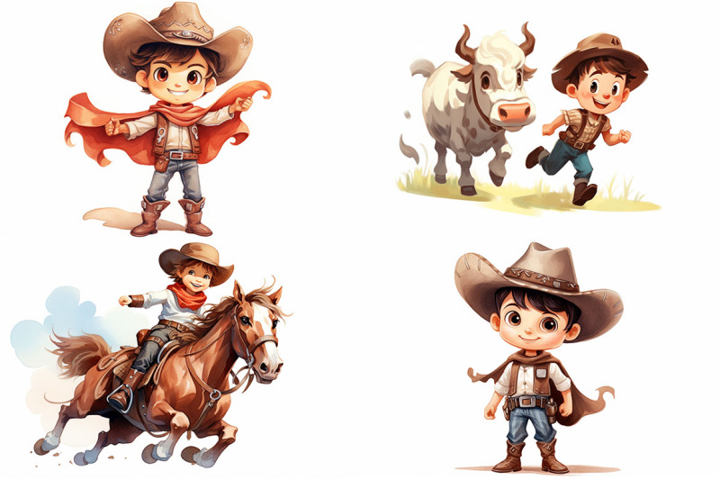 cartoon-cow-boy