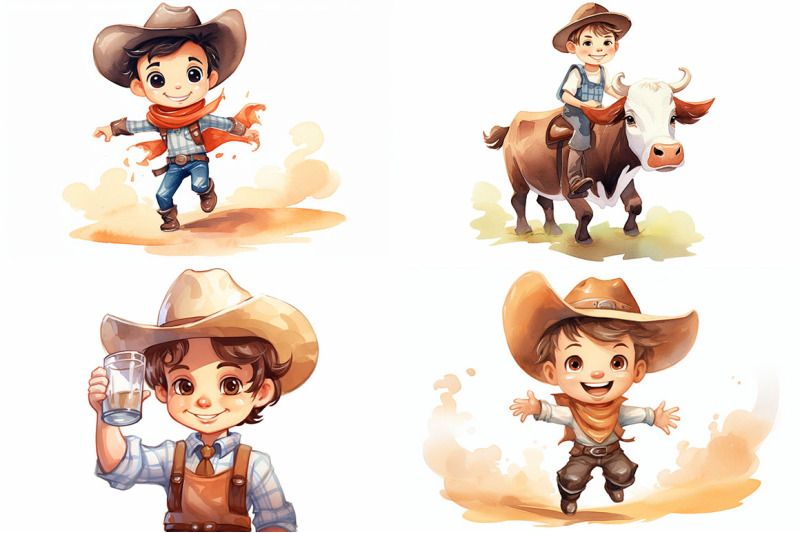 cartoon-cow-boy