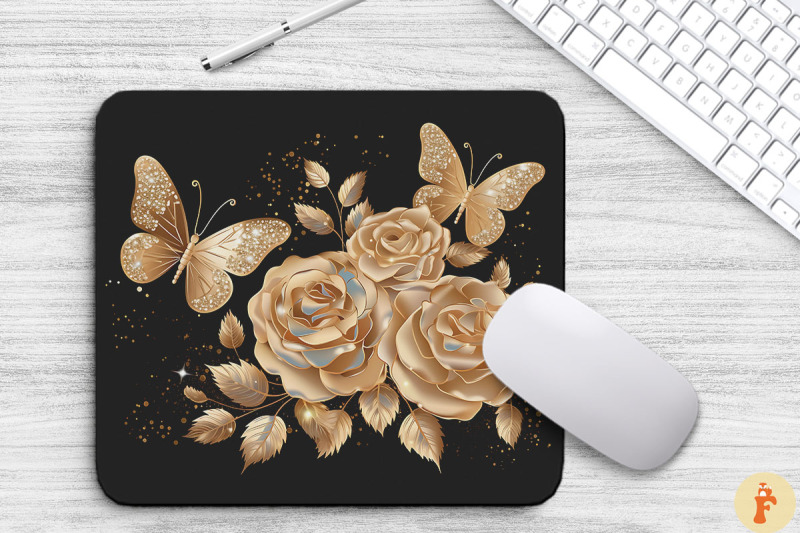 delicate-gold-roses-and-butterfly