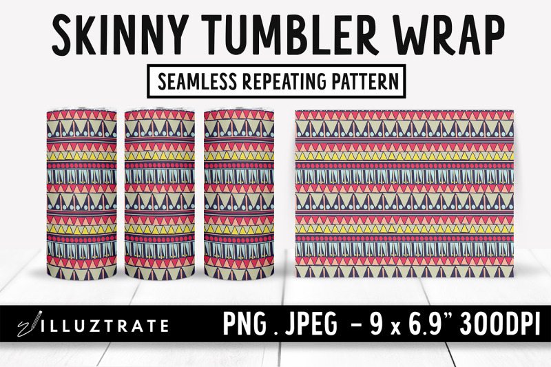 geometric-pattern-skinny-tumbler-wrap-geometric-tumbler-png