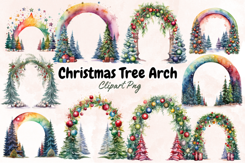 christmas-tree-arch-sublimation-bundle