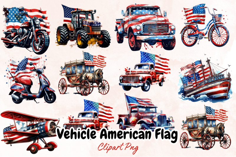 vehicle-american-flag-for-4th-of-july