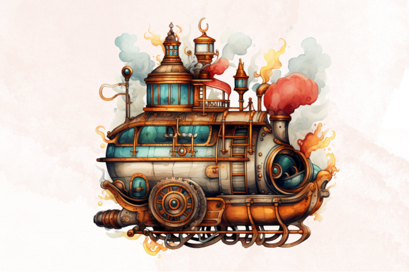 steampunk-vehicle-sublimation-clipart