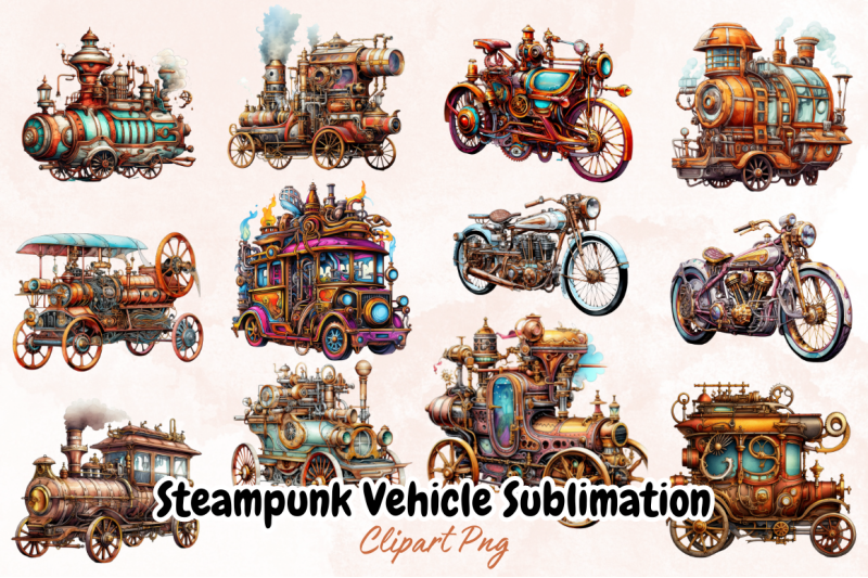 steampunk-vehicle-sublimation-clipart