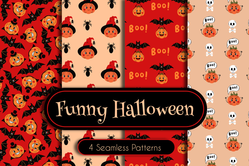 funny-halloween-seamless-patterns