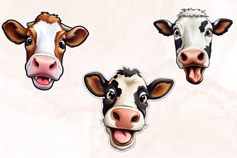 funny-cow-face-stickers-sublimation