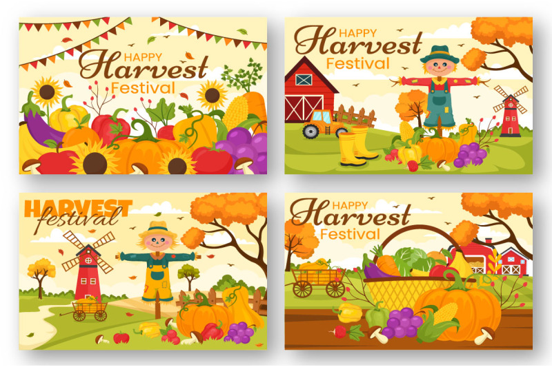 15-happy-harvest-festival-illustration