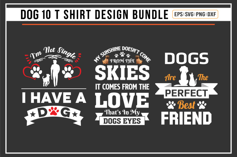 dog-typographic-t-shirt-bundle