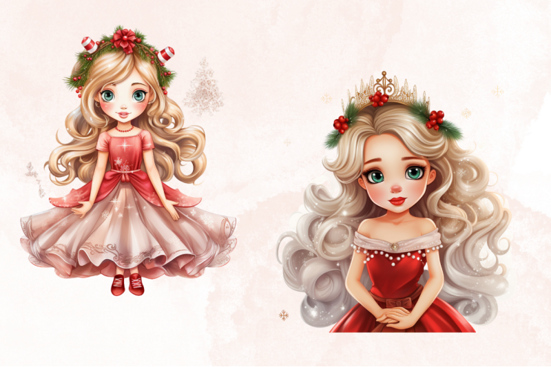 christmas-princess-sublimation-clipart