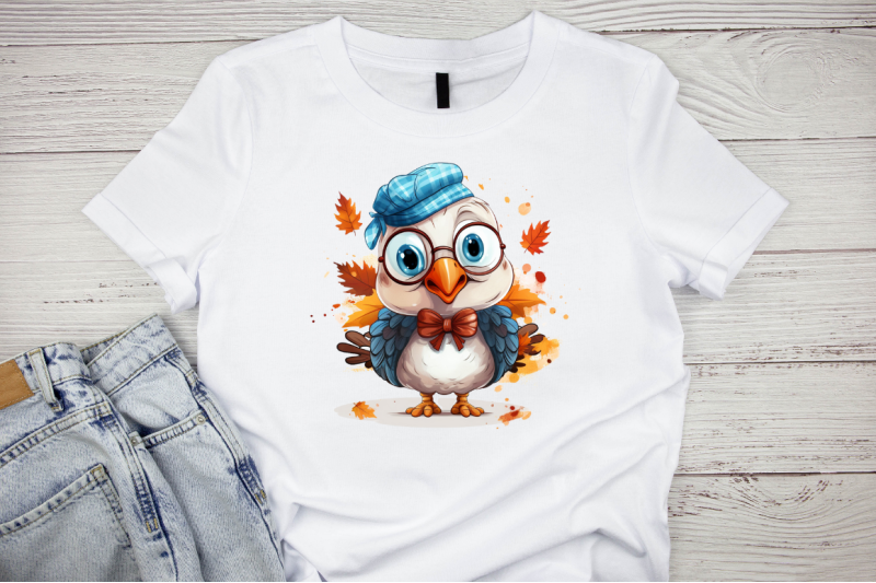 funny-turkey-sublimation-clipart-bundle