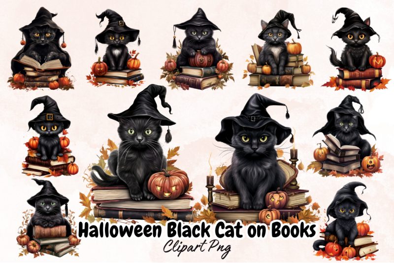 halloween-black-cat-on-books-clipart