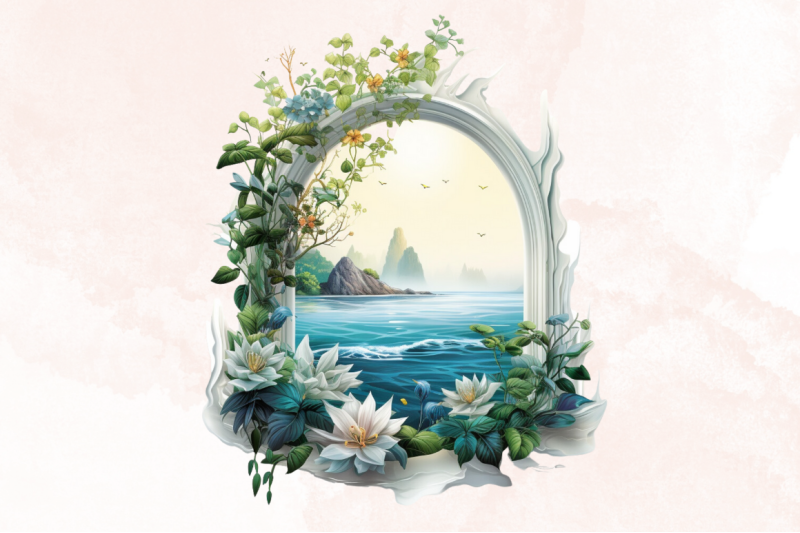 ocean-window-watercolor-clipart-bundle