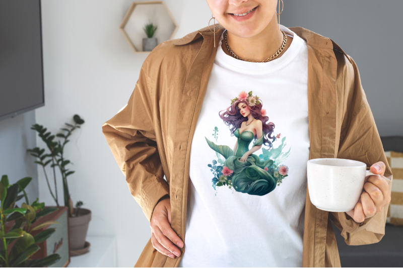 beautiful-mermaid-sublimation-clipart