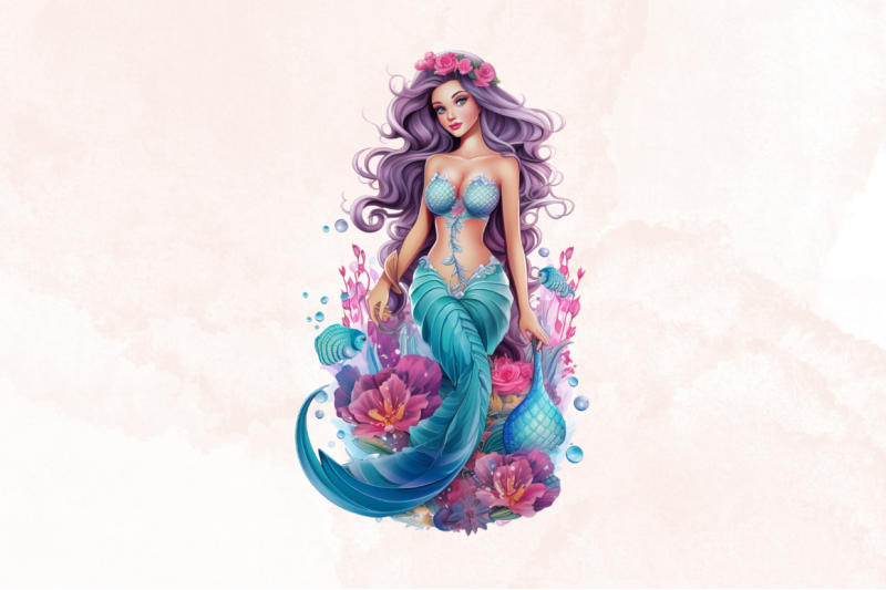 beautiful-mermaid-sublimation-clipart