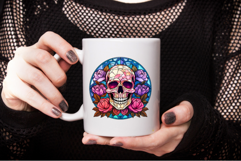 flower-skull-stained-glass-sublimation