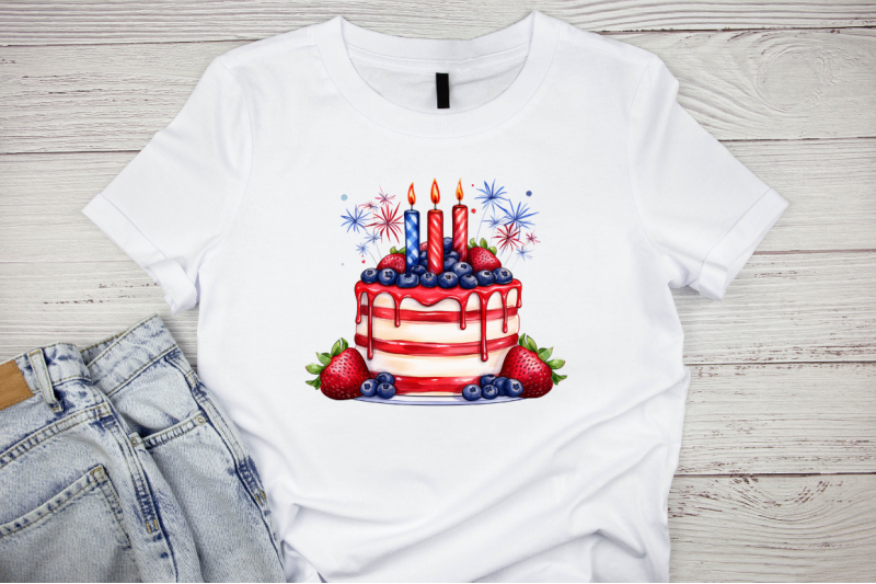 4th-of-july-cake-sublimation-clipart