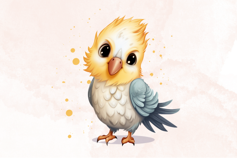 cute-lutino-cockatiel-clipart