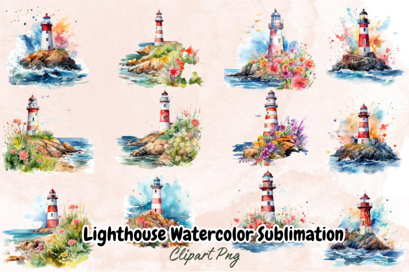 lighthouse-watercolor-sublimation