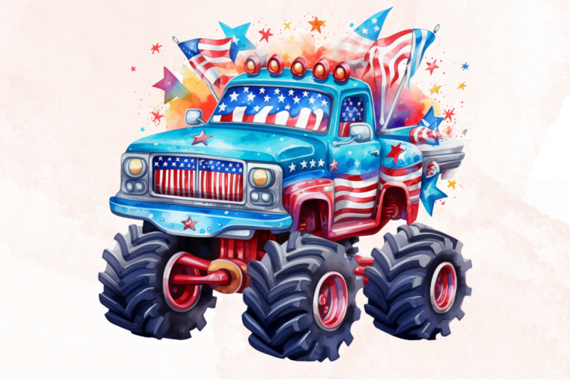 4th-of-july-monster-truck-sublimation