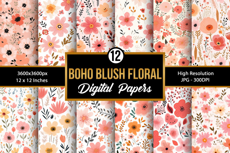 boho-blush-flowers-seamless-pattern-digital-papers